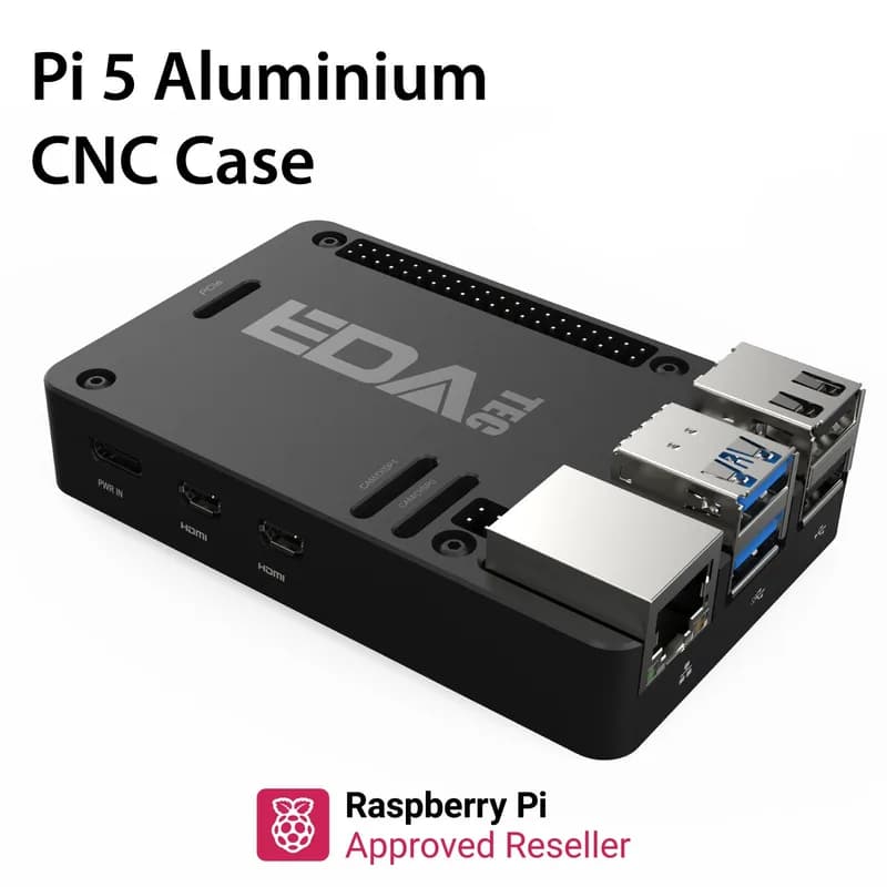 Raspberry Pi 5 Алюминий с ЧПУ Gehäuse