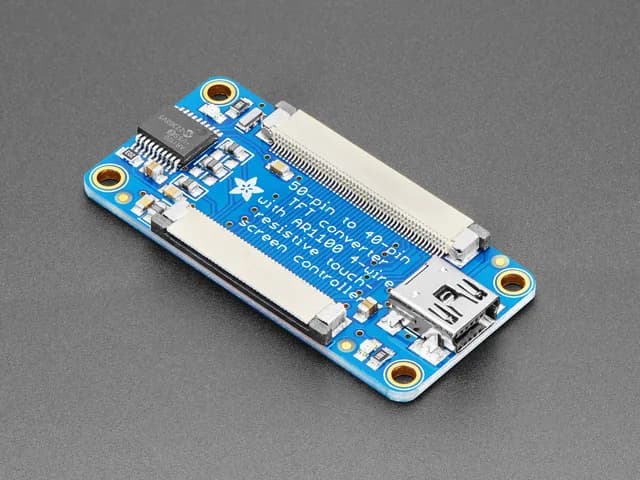 Adafruit TFT 50-40 контактов + адаптер для сенсорного экрана AR1100