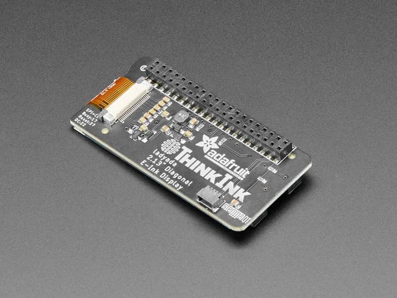 Adafruit 2,13-дюймовый монохромный чехол с электронными чернилами для Raspberry Pi — THINK INK