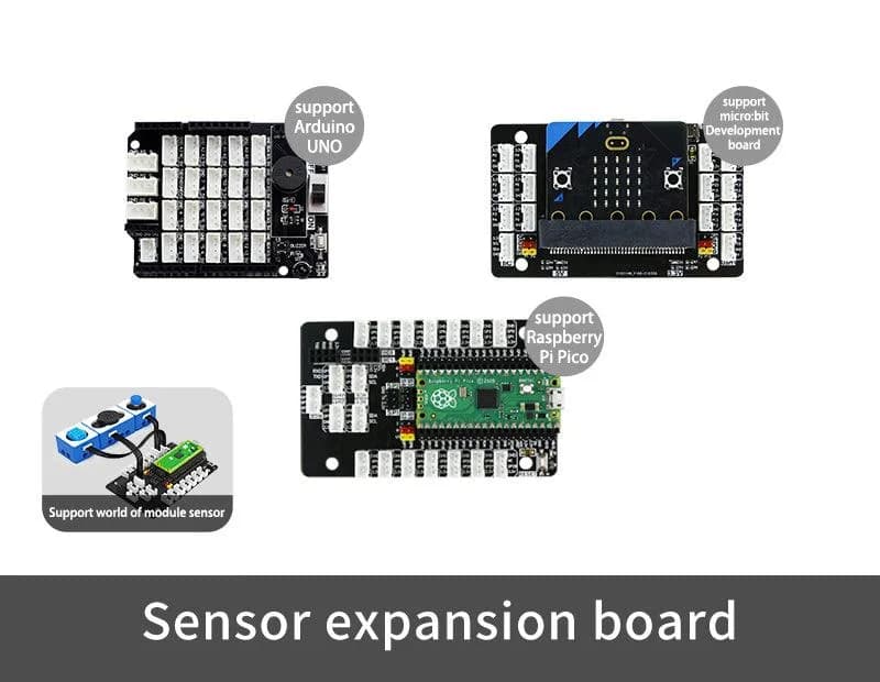 Плата расширения датчика Yahboom с портом PH2.0, совместимая с Micro:bit Arduino Raspberry Pi Pico/Pico 2