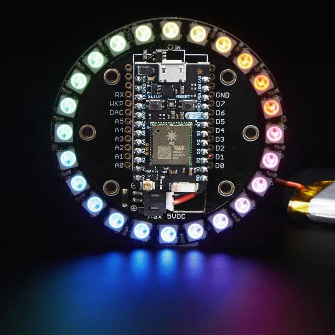 Набор колец Adafruit Particle NeoPixel — 24 NeoPixel