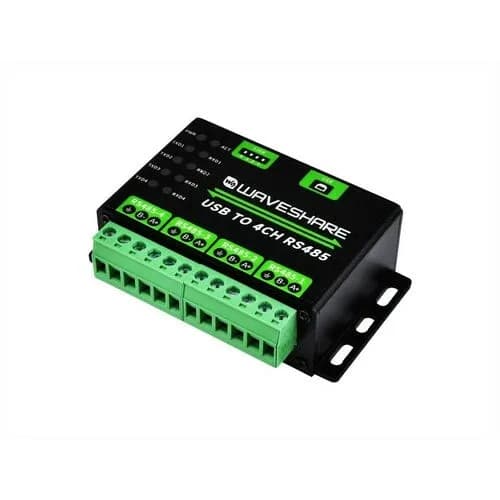 Промышленный преобразователь USB в 4-канальный RS485, несколько схем защиты, поддержка нескольких систем, корпус из алюминиевого сплава
