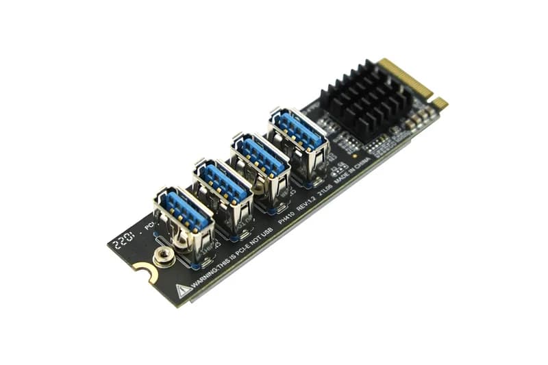 Разблокируйте больше интерфейсов PCIe с помощью платы расширения ключей M.2 M!
