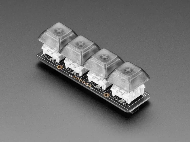 Adafruit NeoKey 1x4 QT I2C Механический ключевой переключатель с NeoPixels