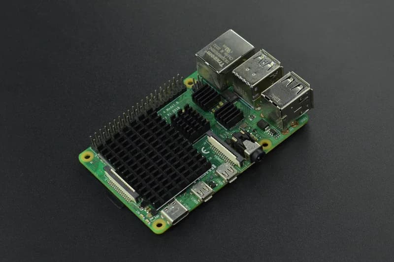 Комплект черного алюминиевого радиатора для Raspberry Pi 4B