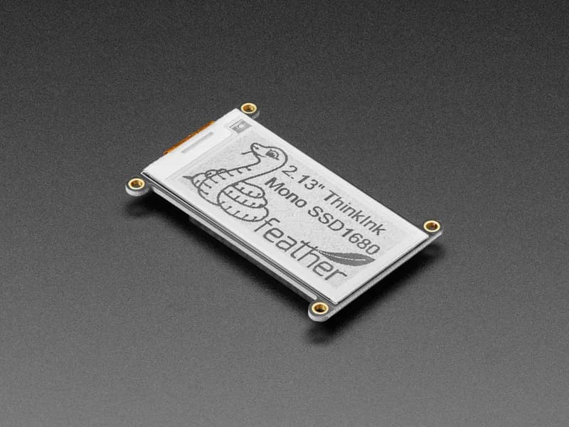 Монохромный дисплей Adafruit 2,13 дюйма на электронных чернилах/электронной бумаге FeatherWing 250x122, монохромный с SSD1680