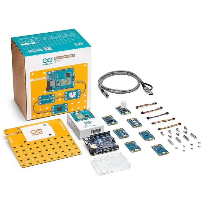 Официальный комплект Arduino Plug and Make с Arduino Uno R4 Wi-Fi