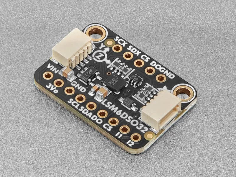 Adafruit LSM6DSO32 Акселерометр и гироскоп с 6 степенями свободы — STEMMA QT / Qwiic
