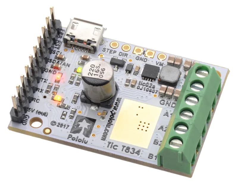 Pololu Tic T834 USB-мультиинтерфейсный контроллер шагового двигателя