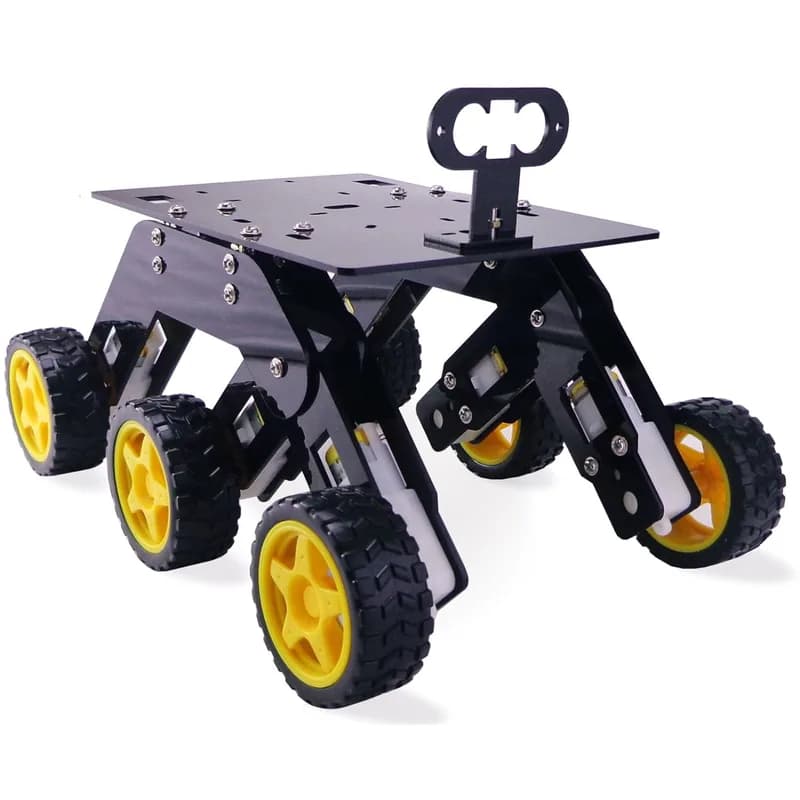Акриловый комплект для робототехники 6WD Curious Rover с шасси DIY
