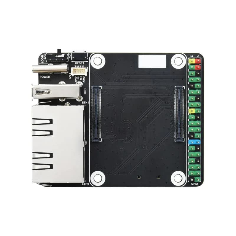 Базовая плата Mini Dual Gigabit Ethernet для вычислительного модуля Raspberry Pi 4