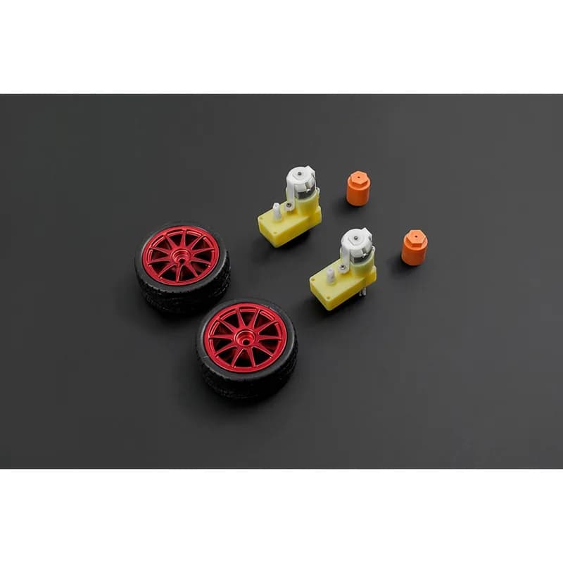 Комплект колес D65 - красный