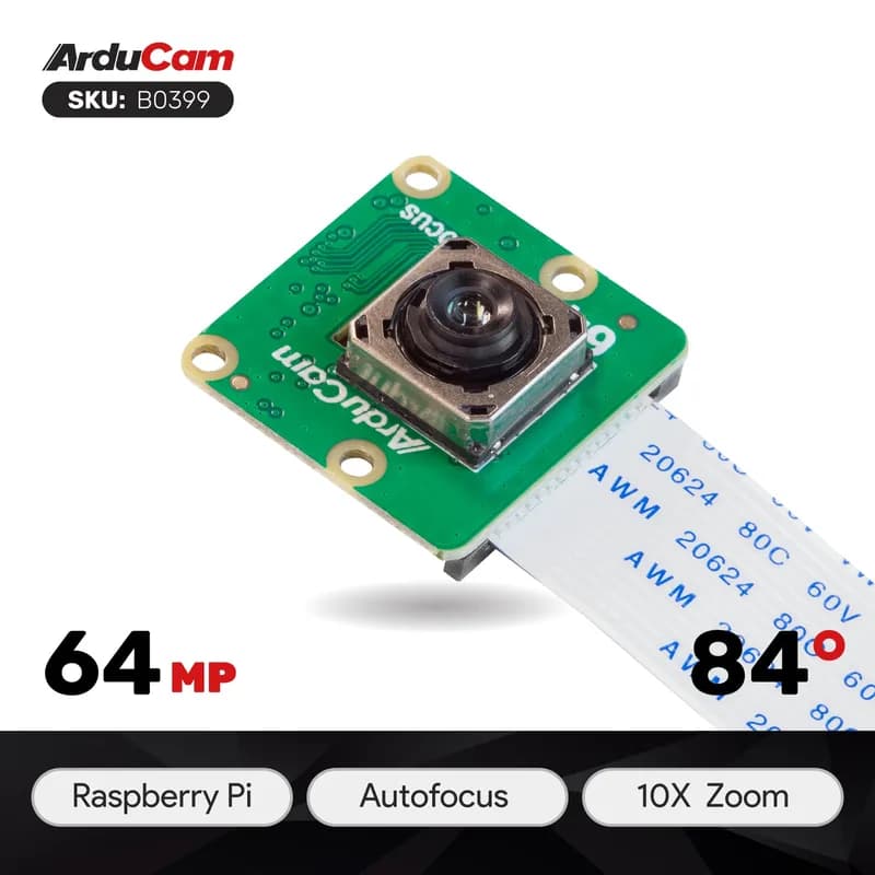 64-мегапиксельная камера с автофокусом для Raspberry Pi