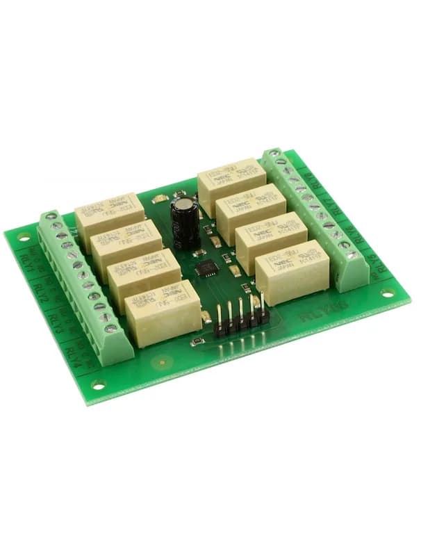 RLY08 8-канальное I2C/последовательное реле