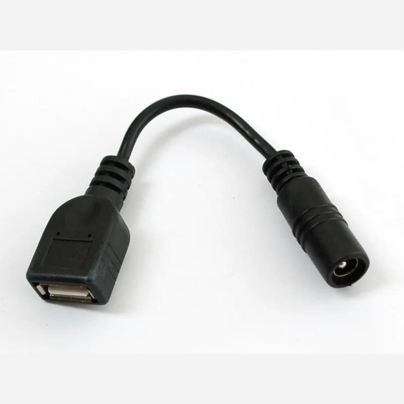 Переходник с разъема USB A на разъем 5,5/2,1 мм
