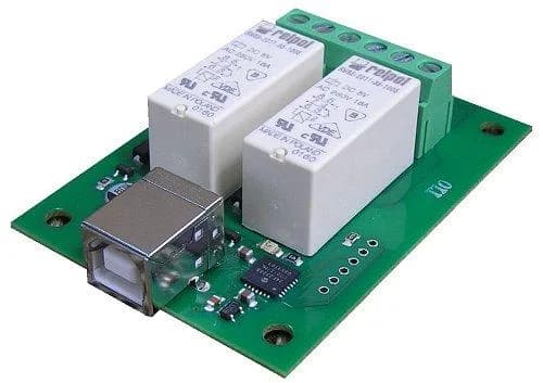 2-канальный USB-релейный модуль