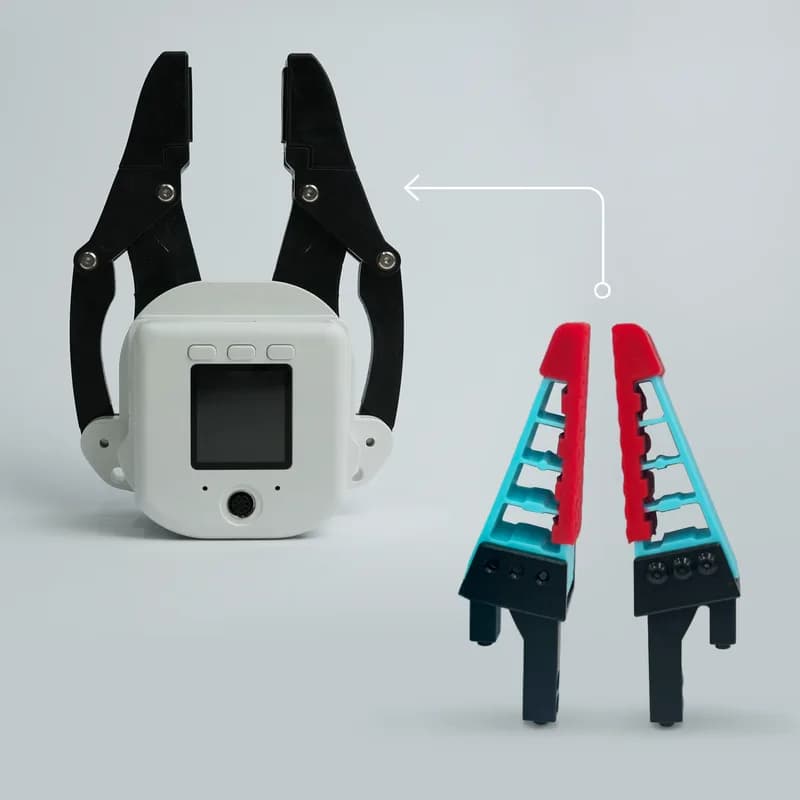Захват myGripper F100 с регулируемым усилием для серий Cobot 320/Pro 630/Mercury, конструкция 2-в-1 с дополнительными гибкими кончиками пальцев (сменные)