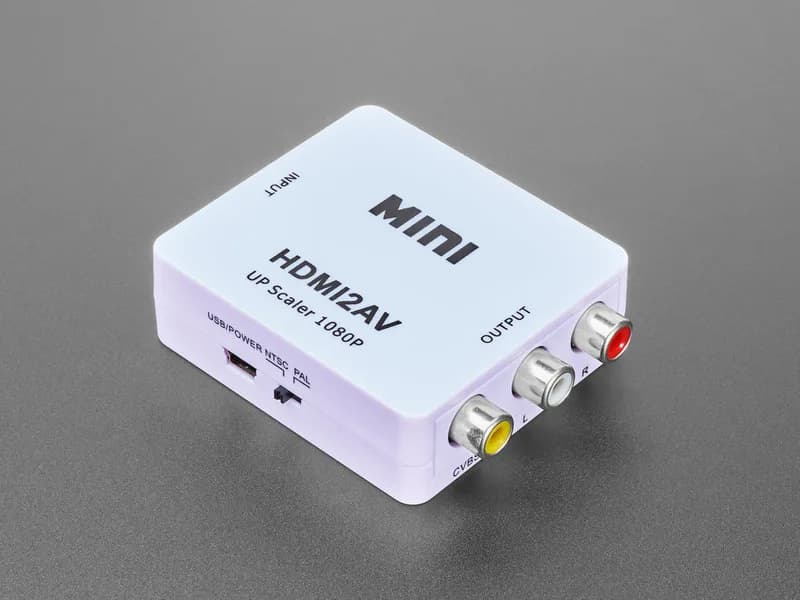 Адаптер HDMI-RCA для аудио и видео NTSC или PAL