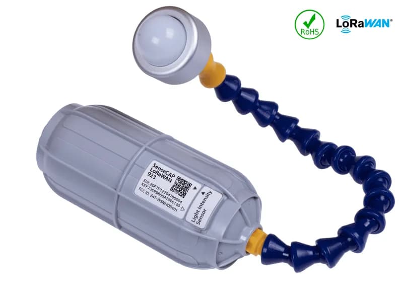 Беспроводной датчик силы света SenseCAP — LoRaWAN AS923 МГц