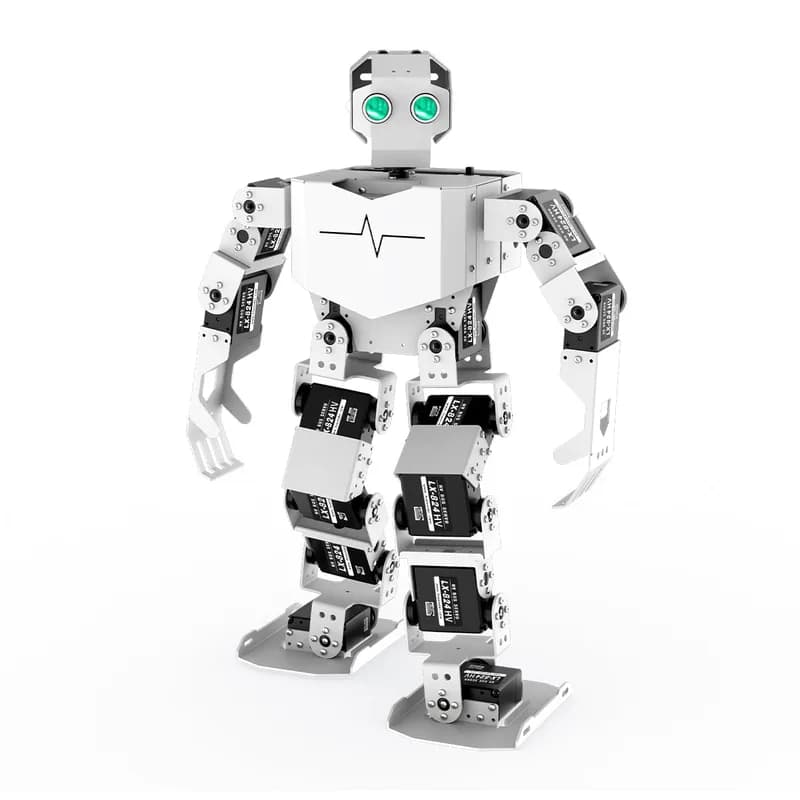 Робот-гуманоид Hiwonder Tonybot с мультимодальными большими моделями искусственного интеллекта, визуальным искусственным интеллектом и голосовым взаимодействием, комплектом для образовательного программирования, поддержкой Arduino, Scratch и Python
