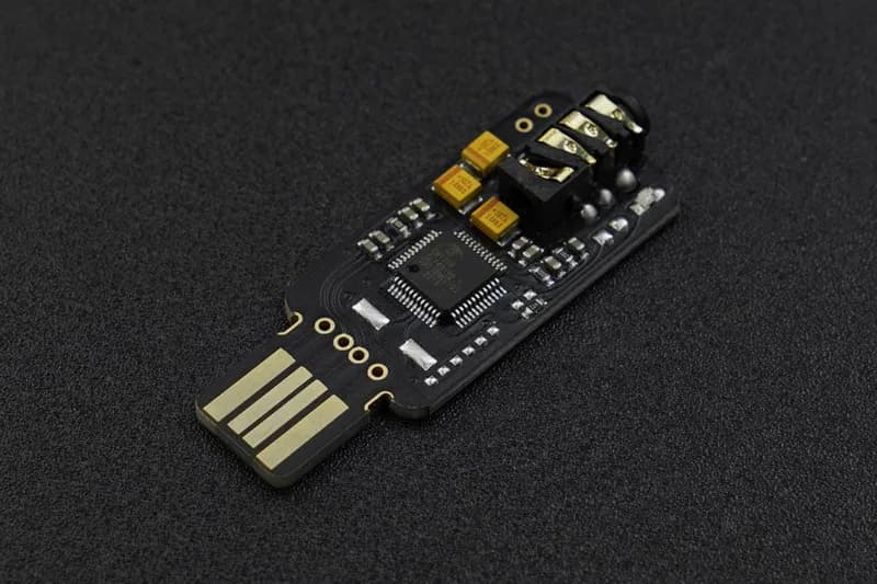 Внешняя звуковая карта Mini USB для NVIDIA Jetson Nano/Raspberry Pi 400/UNHIKER