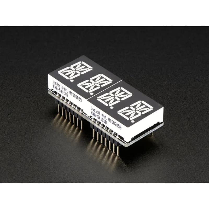 Adafruit 0,54 Quad Буквенно-цифровой дисплей FeatherWing — синий