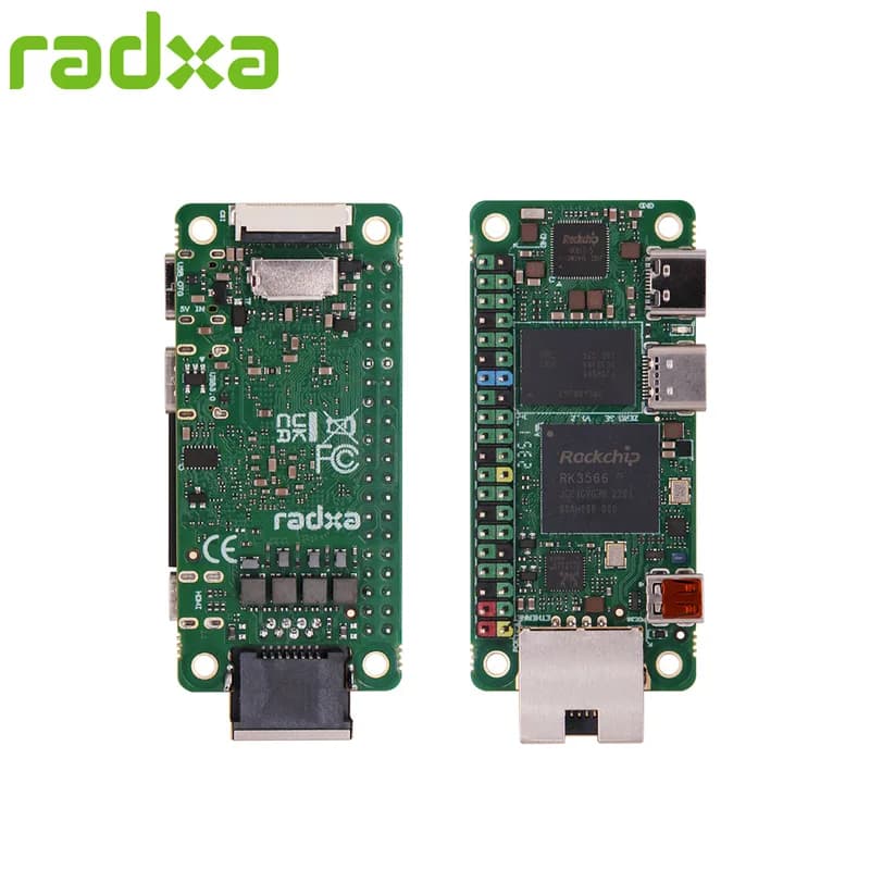 Radxa ZERO 3E - Tiny RK3566 SBC, USB 3.0, USB OTG, Gigabit Ethernet, PoE, MIPI CSI