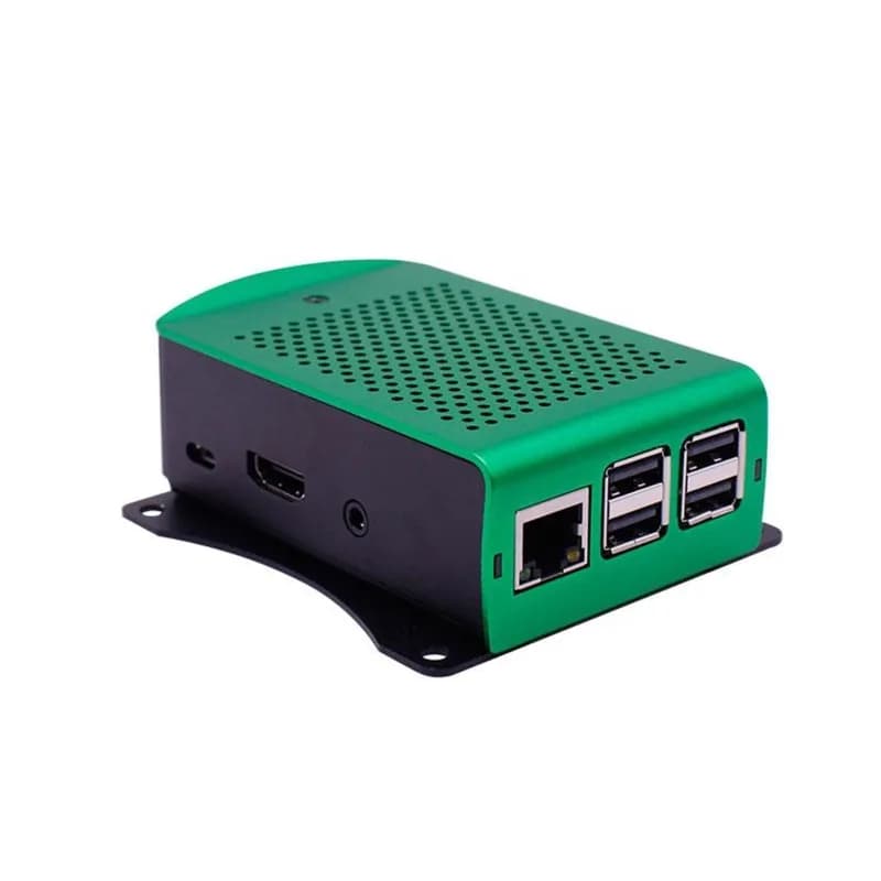 Raspberry Pi 3B+ Зеленый алюминиевый корпус