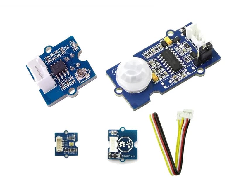 Комплект сенсорных модулей Grove (4 шт.) для Microbit и Arduino