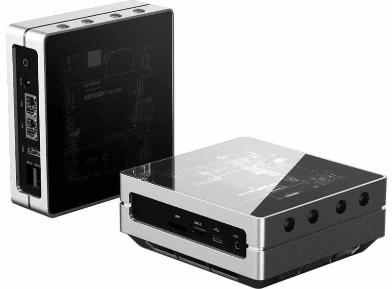 re_computer (Silver Metal Edition): наиболее совместимый корпус для популярных SBC, включая ODYSSEY — X86J4105, Raspberry Pi, BeagleBone и Jetson Nano/Xavier NX.