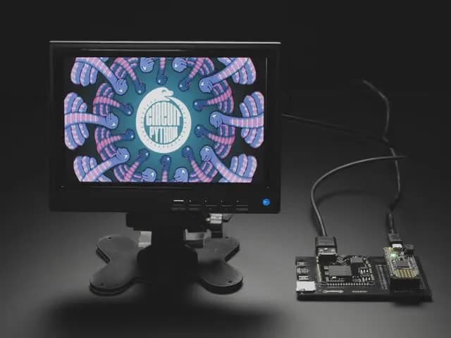 Gameduino 3X Dazzler для Feather M4 от Excamera Labs