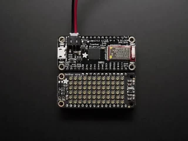 Adafruit DotStar FeatherWing - 6 x 12 RGB светодиодов