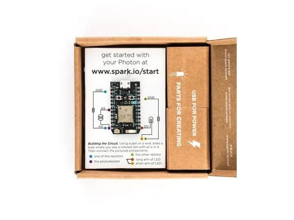 Particle Photon Kit - крошечный комплект разработки Wi-Fi для проекта IoT, дизайн с открытым исходным кодом