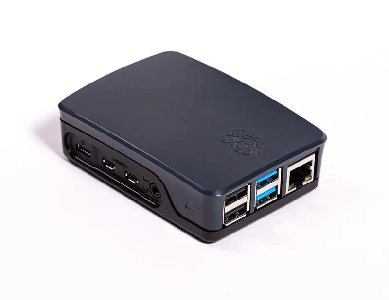 Официальный чехол для Raspberry Pi 4 черного/серого цвета