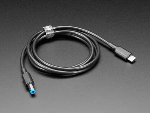 Кабель USB Type C 3.1 PD с цилиндрическим разъемом 5,5 мм — выход 9 В, 5 А