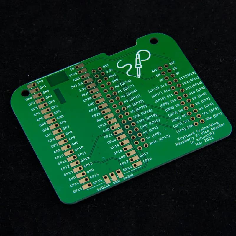 Адаптер Raspberry Pi Pico для клавиатуры FeatherWing