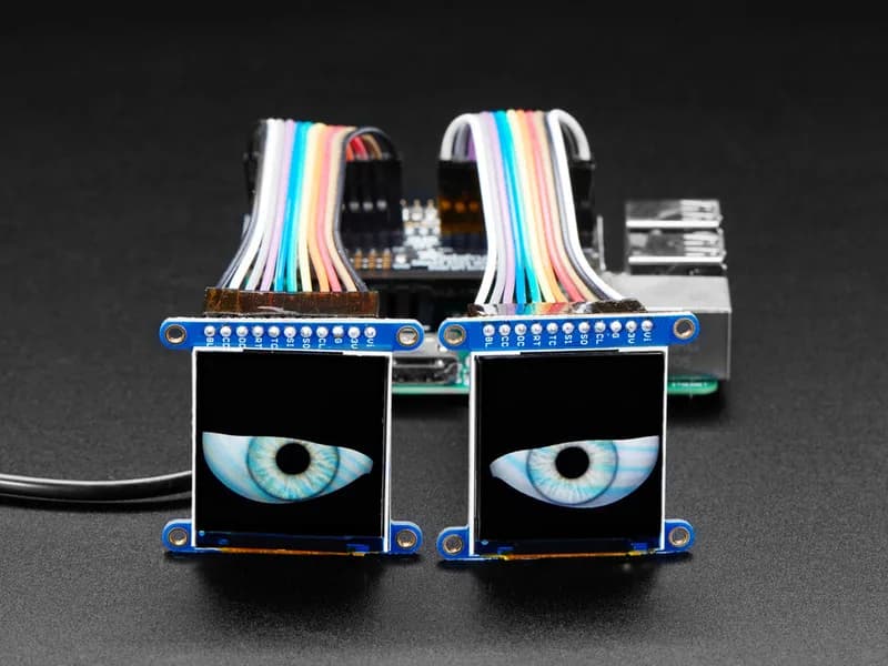 Капюшон с анимированными глазами Adafruit для Raspberry Pi Pack Pi не входит в комплект
