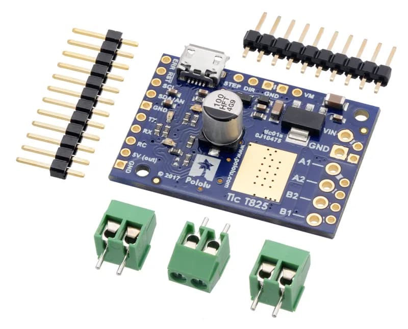 Многоинтерфейсный USB-контроллер шагового двигателя Tic T825