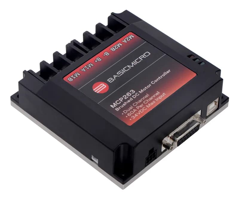 MCP263 Усовершенствованный контроллер двигателя, двойной, 60 А, 34 В постоянного тока