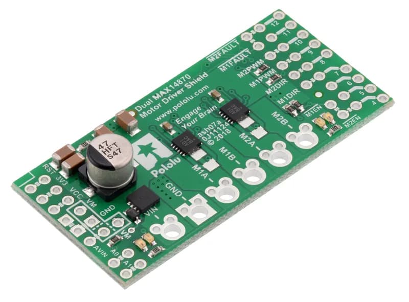 Двойной щиток драйвера двигателя MAX14870 для Arduino