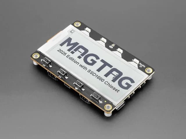 Adafruit MagTag — 2,9-дюймовый дисплей E-Ink WiFi с оттенками серого