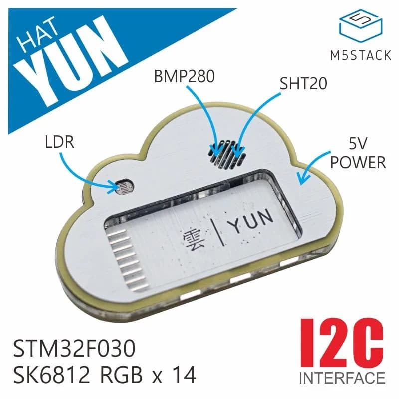 M5StickC Yun HatSHT20/BMP280/SK6812