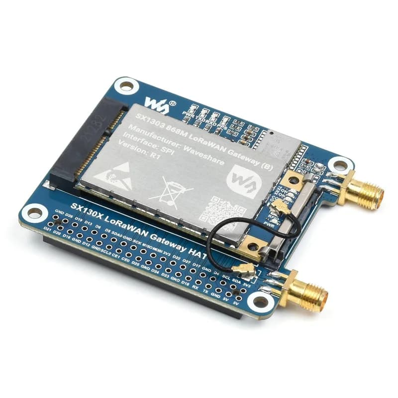 SX1303 Шляпа шлюза LoRaWAN 868 МГц для Raspberry Pi