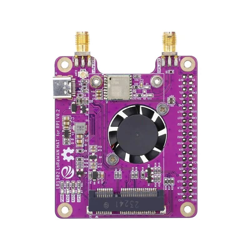 LR1302 868M/915M шляпа LoRaWAN для RPI SX1302, поддержка модуля дальнего действия RPI 1, 2, 3, 4, 5 серии