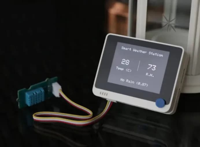 Интеллектуальная метеостанция Arduino с питанием от TinyML и терминалом Wio