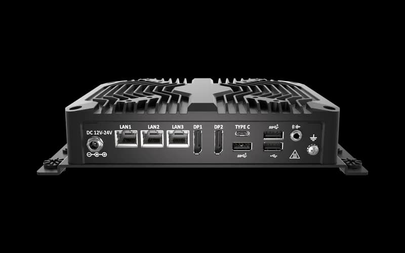 BCO-500-MTL Semi-Rugged Fanless Mini Computer with Intel® Core™ Ultra Processors, 2x DP, 3x USB, 1x Type C, 3x LAN, 1x 1