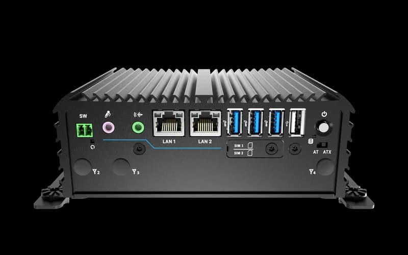 RCO-1000-ASL-10 Fanless Mini Computer with Intel® Atom® x7433RE/x7835RE Processors, 1x DP, 1x HDMI, 4x USB, 1x 2.5" SATA