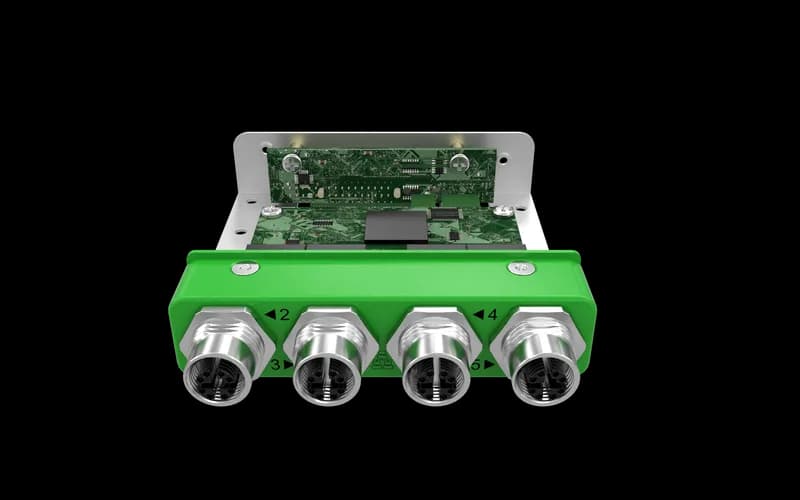 EBIO-4ETH-M12-J EDGEBoost I/O Module with 4x LAN M12 Ports