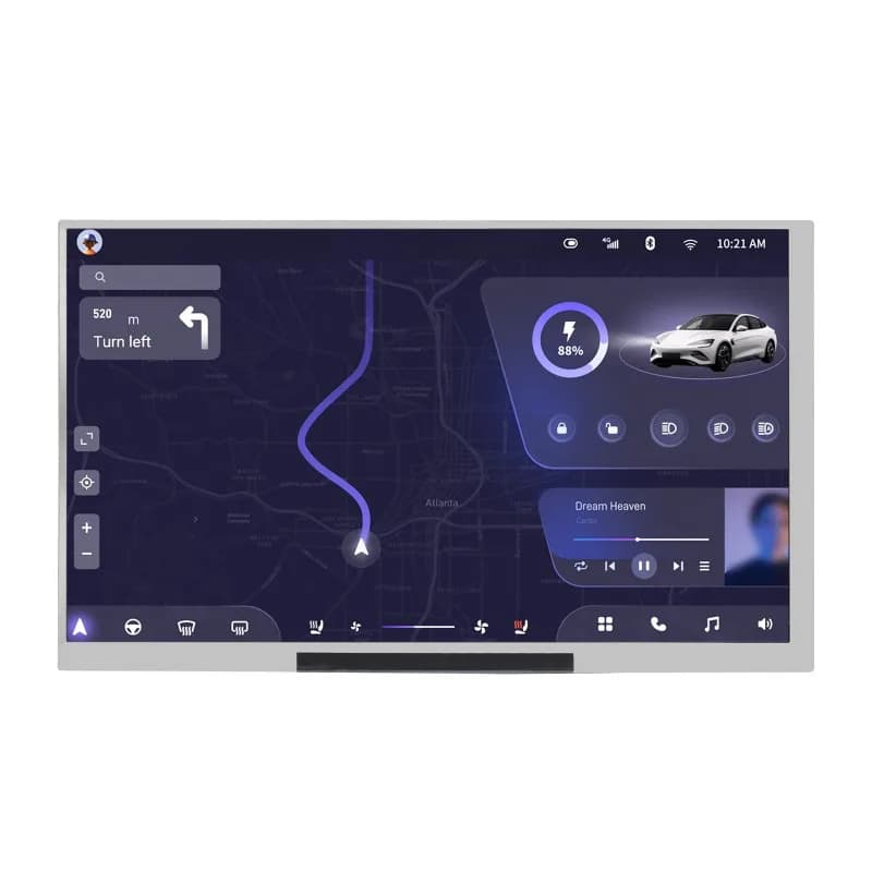 7-дюймовый встроенный дисплей IPS/QLED, 1024 × 600, тонкий и легкий дизайн