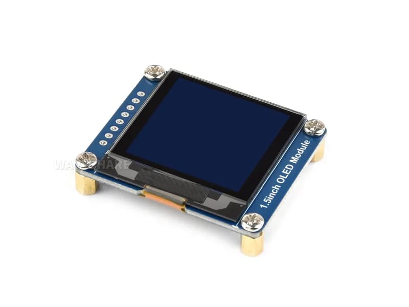 Модуль OLED-дисплея 1,5 дюйма, 128x128 пикселей, 16 оттенков серого, интерфейс SPI/I2C